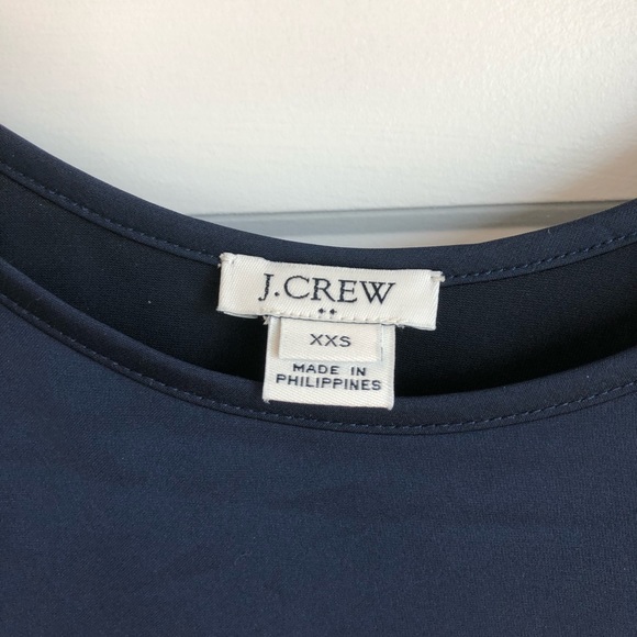 J Crew navy blue midi slip dress - Picture 2 of 3